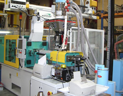 Machine-mounted blender